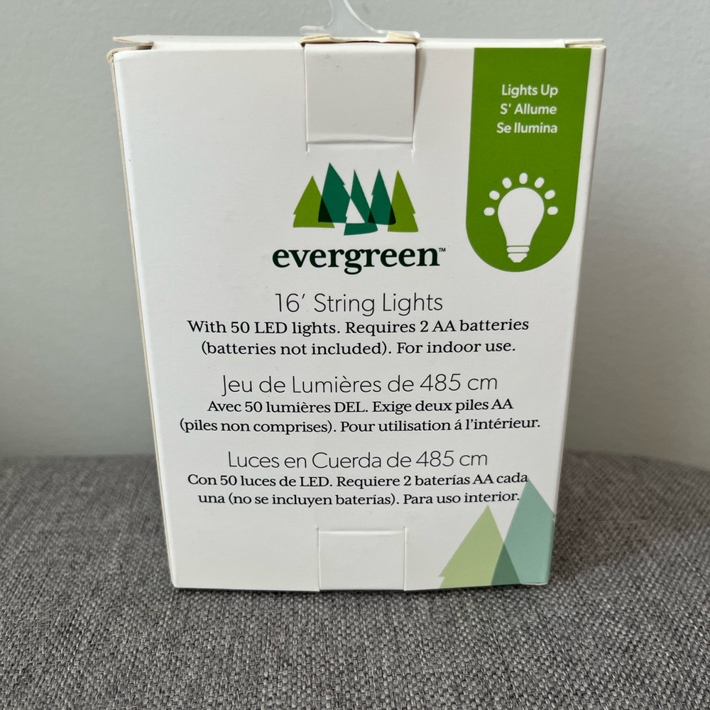 Evergreen 16’ String Lights - Picture 2 of 6